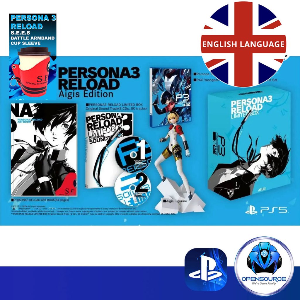 [พร้อมส่ง]Playstation: Persona 3 Reload P3R AIGIS EDITION &amp; Limited Box (ASIA ENGLISH) - PS5 &amp; PS4