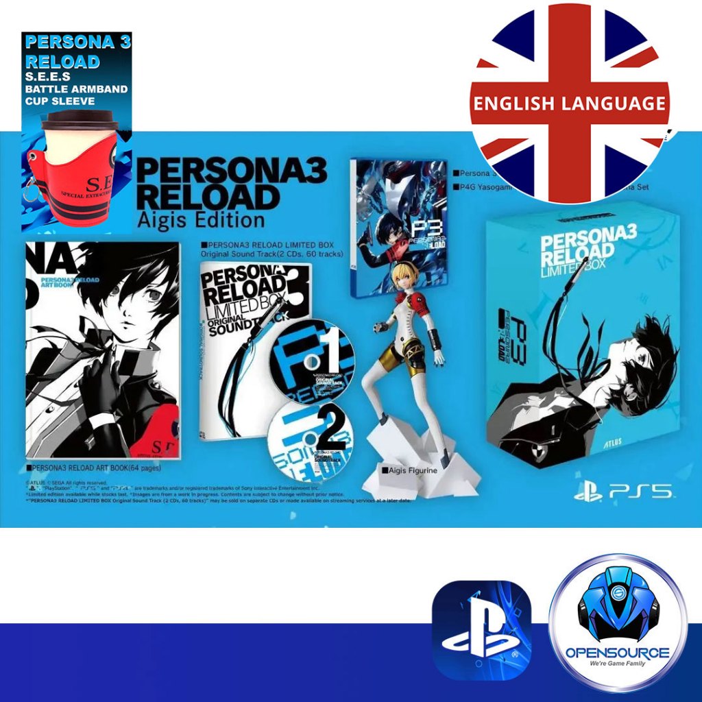 [พร้อมส่ง]Playstation: Persona 3 Reload P3R AIGIS EDITION & Limited Box (ASIA ENGLISH) - PS5 & PS4