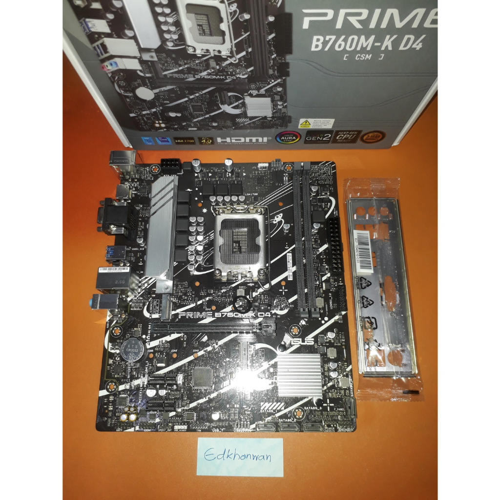 เมนบอร์ดมือสอง ASUS PRIME B760M-K D4-CSM (DDR4) (SOCKET LGA 1700) (MICRO-ATX)