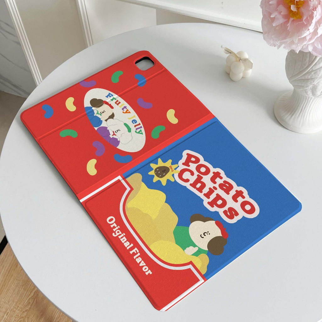 จัดส่งทันที Cartoon เคสไอแพด Air7/6 gen12 Pro13 2024 Potato puppy เคส ipad mini7 Air4/5 case iPad