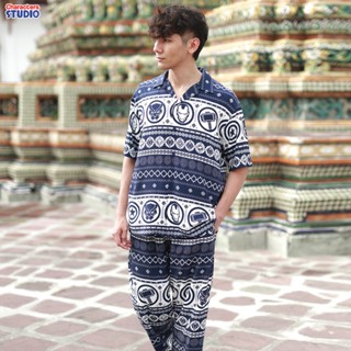 Marvel Men Hawaii Shorts&Pants - เสื้อเชิ้ตฮาวาย และกางเกง ล…