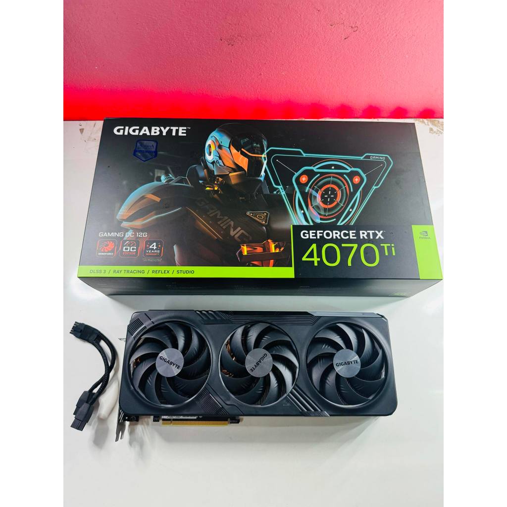 ขายการ์ดจอมือสอง GIGABYTE GEFORCE RTX 4070 TI GAMING OC - 12GB GDDR6X