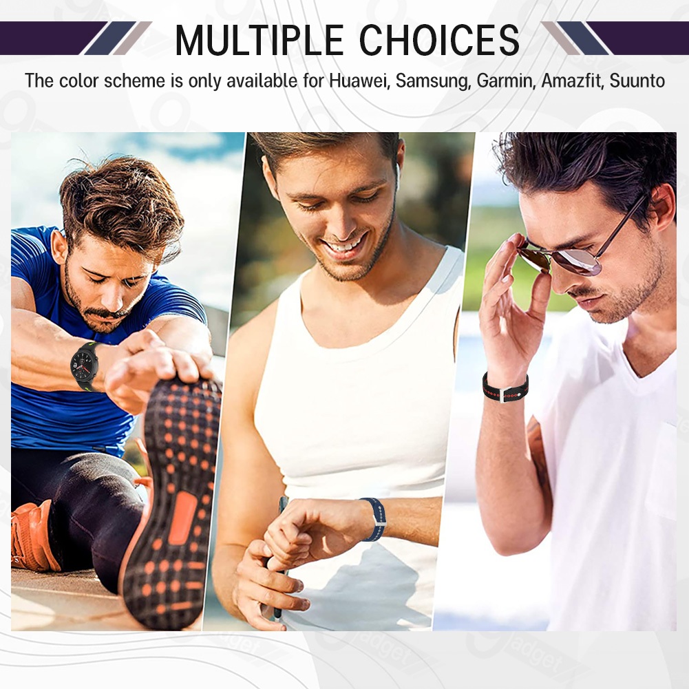 9Gadget - สายนาฬิกา 22 มม. Suunto Race / Race S / Vertical / 5 Peak / 9 Peak 9 Peak Pro สาย นาฬิกา 22 มิล Band Case 22mm