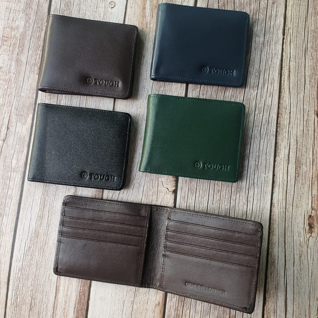 กระเป๋าสตางค์หนังนิ่มแบบไม่มีซิป