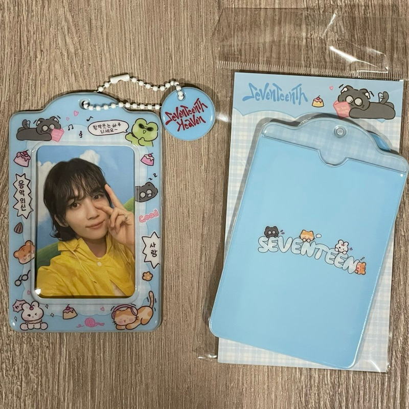 (พร้อมส่ง) เฟรมการ์ด seventeen พวงกุญแจห้อยการ์ด