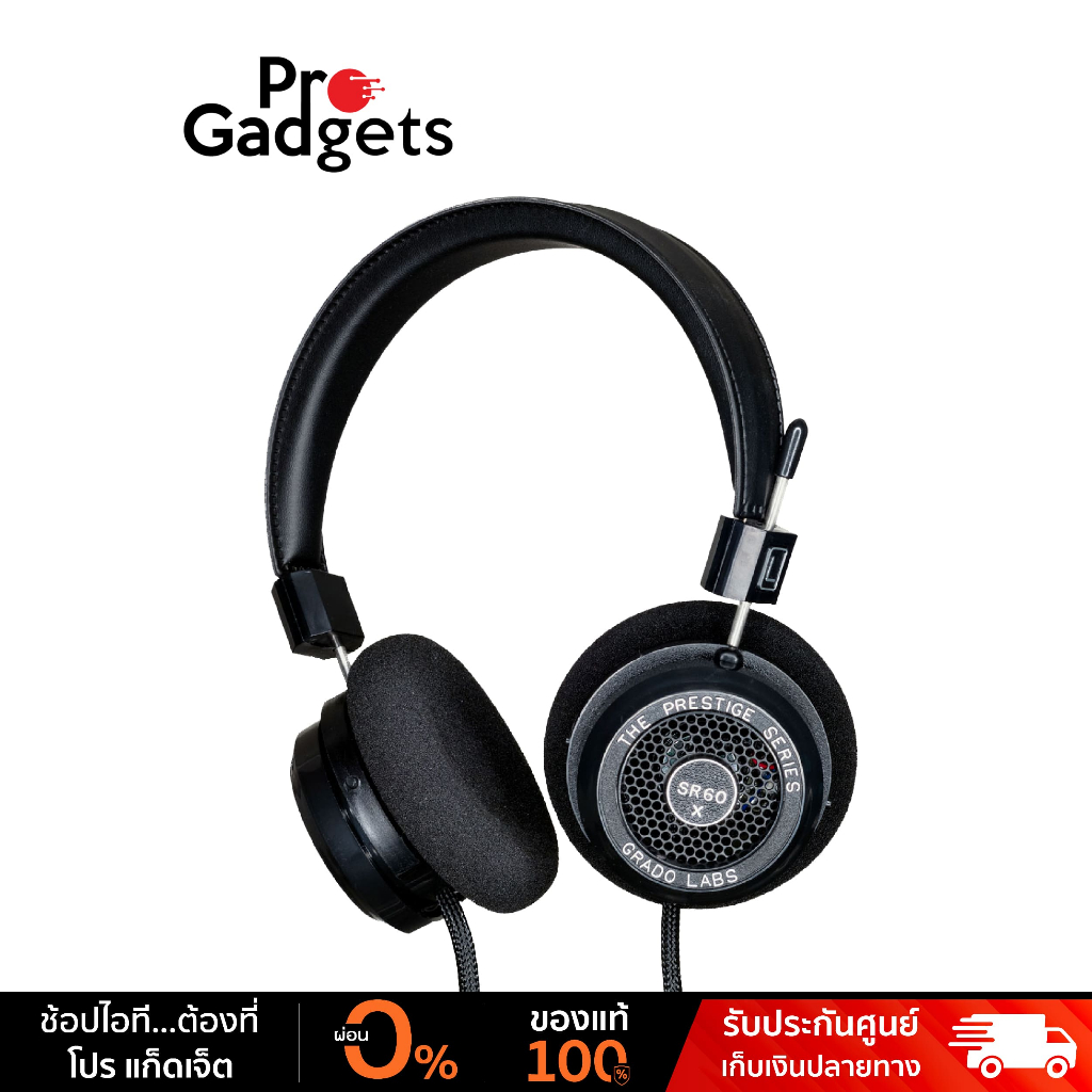 Grado SR60X Prestige Series Wired Headphones Black หูฟัง