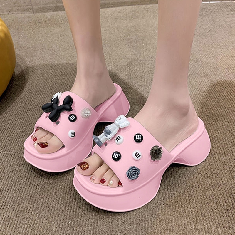 Yeeica  ฮิตฮอต  รองเท้าแตะแฟชั่นแบบสวมเสริมส้น สูงถึง 2 นิ้ว น้ำหนักเบา ใส่สบาย คุณสาวๆด้วยรุ่นนี้ที่เสริมส้นให้ รูปทรงส