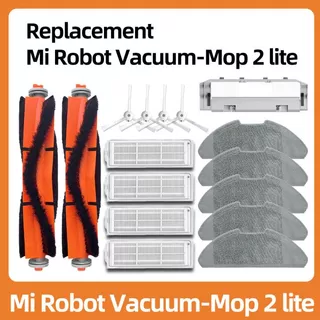 อุปกรณ์ Xiaomi Mi Robot Vacuum 2 Pro / Mop 2 Lite ผ้าถู ฟิลเตอร์ แปรงปัดข้าง - Main Filter Side Brush Mop Cloth