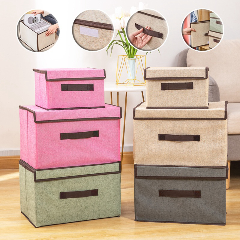#TH20 Storage box Storage box กล่องเก็บของ ตะกร้าเก็บของ100L กล่องอเนกประสงค์ น้ำหนักเบาแต่ทนทาน กล่องผ้าพับได้ กล่องใส่
