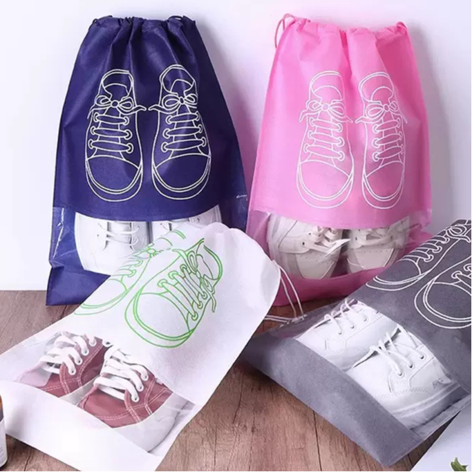พร้อมส่ง กระเป๋าสําหรับเก็บรองเท้ากันฝุ่น เก็บรองเท้าได้ทุกชนิด มี 3 ขนาด S, M, L