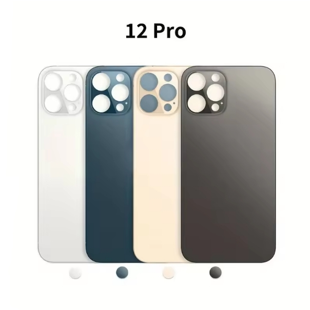 ฝาครอบแบตเตอรี่ฝาหลังใช้ได้กับ iPhone 12Pro (มีโลโก้)