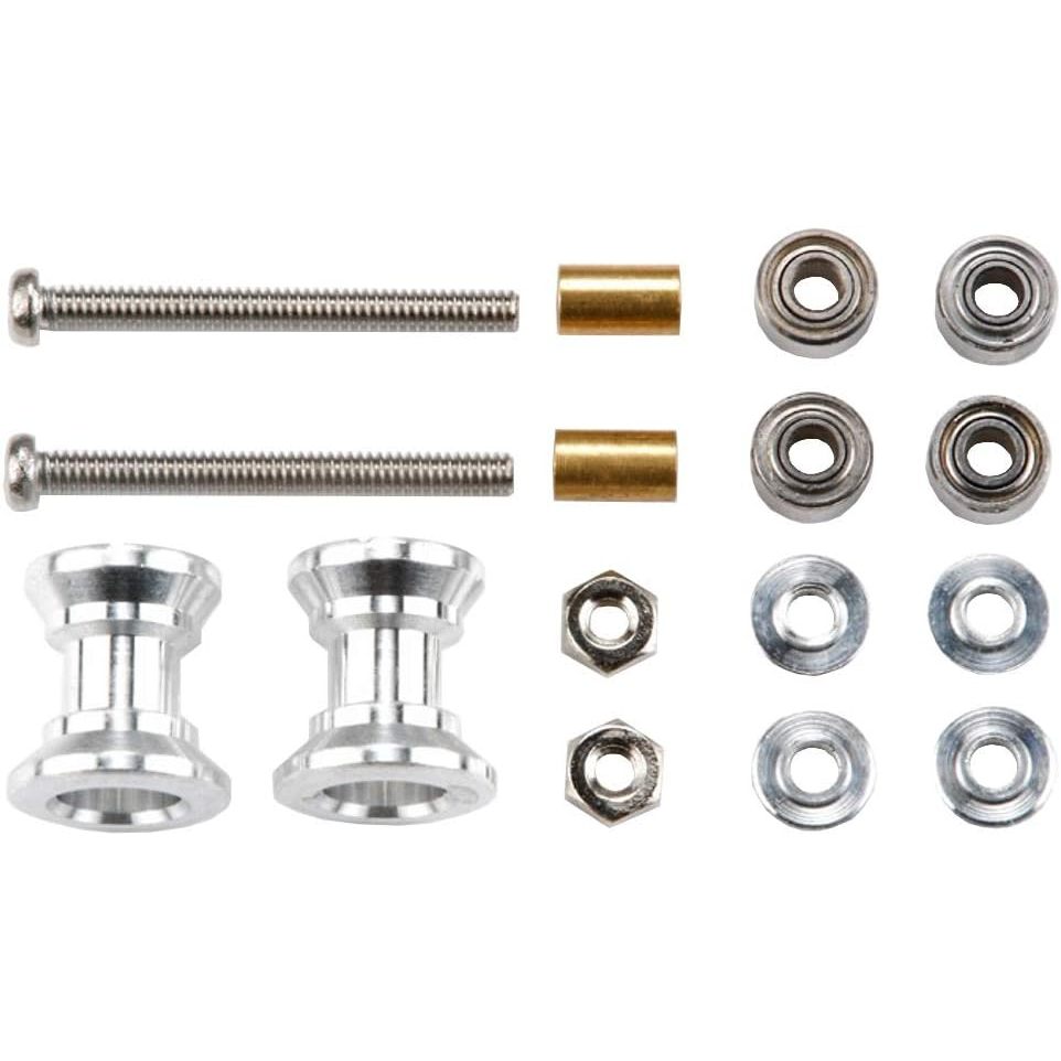 โรลถ้วย 8-9 mm สีเงิน Tamiya 15403 - Double Aluminum Rollers (9-8mm.) ของใหม่ แท้100%