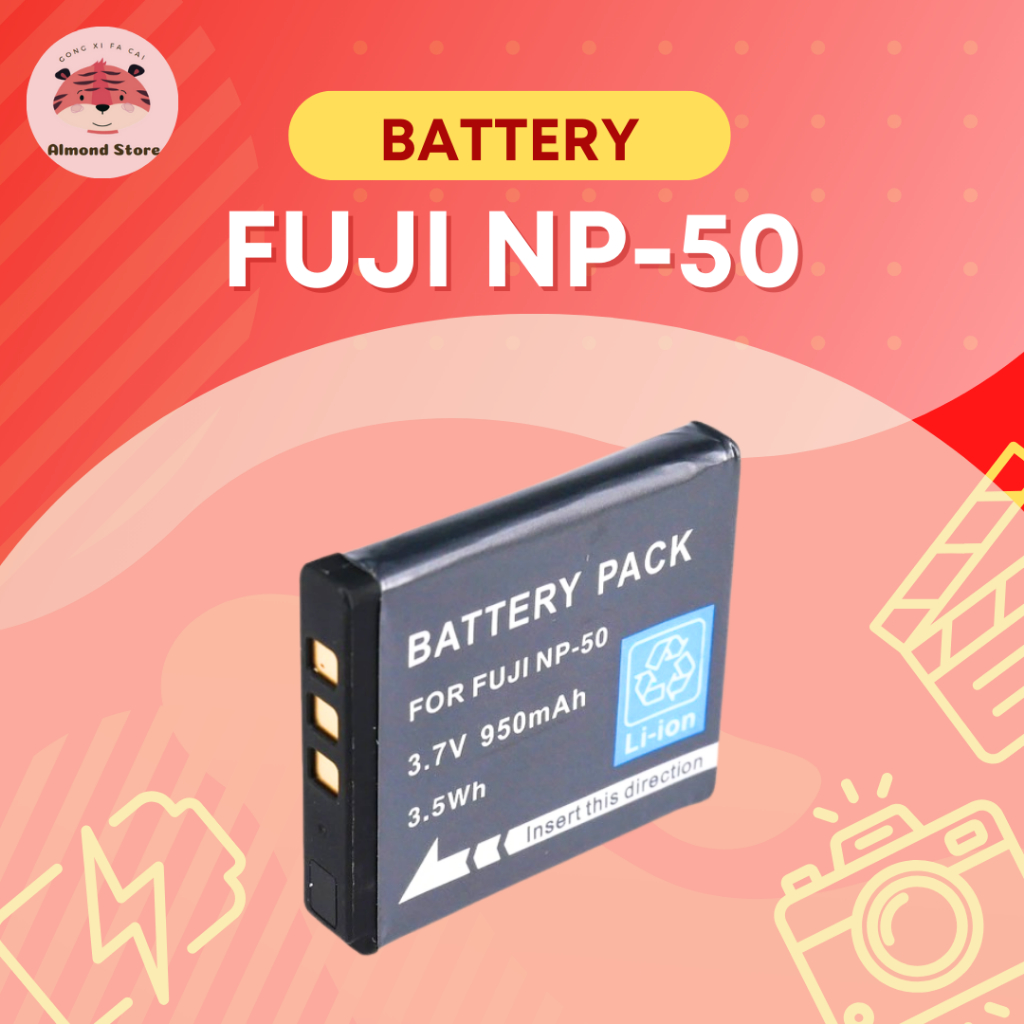 [ประกันแบต 1 ปี, ส่งไว] SKU 0061 แบต Fuji NP-50 แบตร่วม Kodak KLIC-7004 ส่งไวภายใน 1-2 วัน
