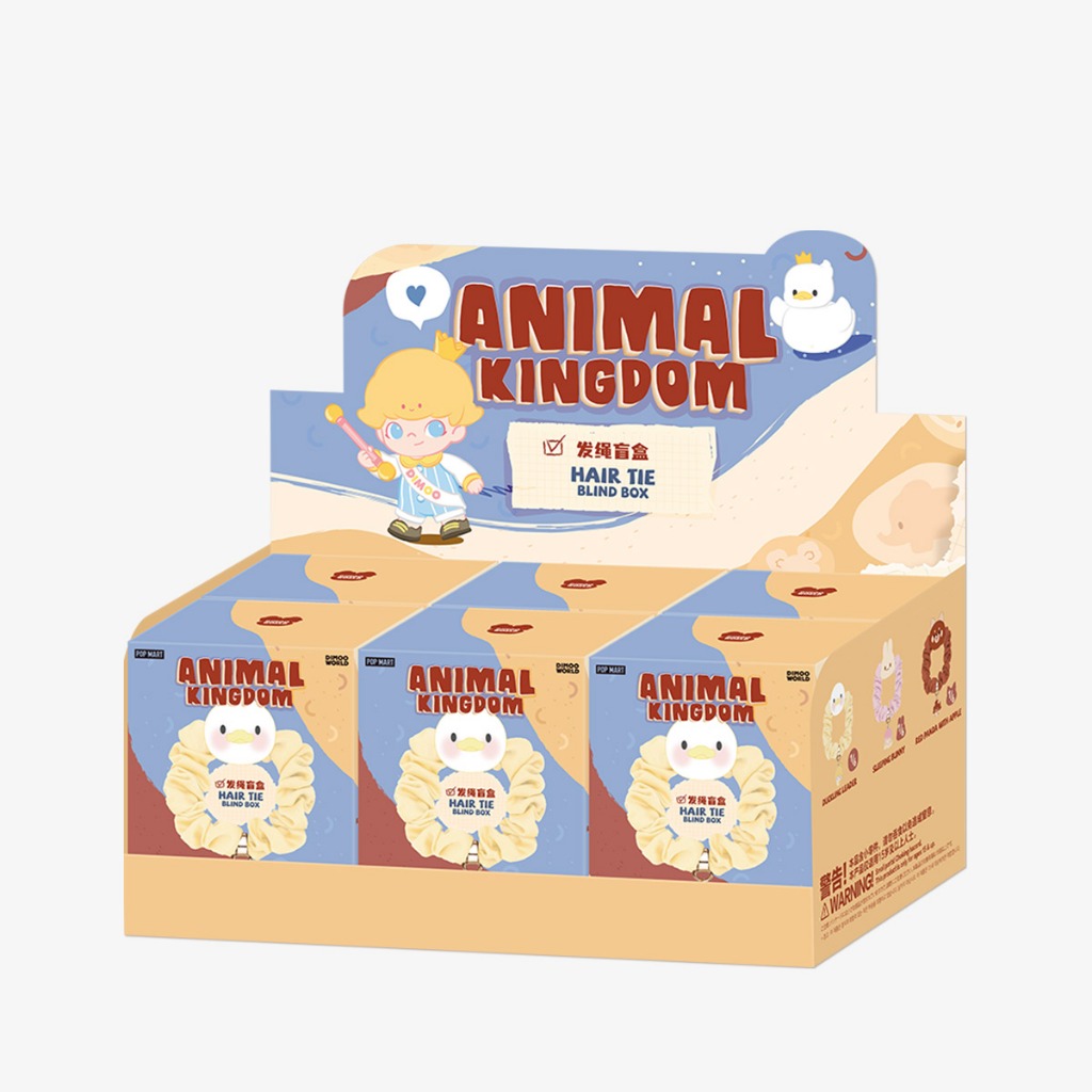 [ยก box] กล่องสุ่ม ที่มัดผม POP MART DIMOO Animal Kingdom Series-Hair Tie Blind Box ไม่แกะซิล ลุ้นซีเคร็ท ของแท้