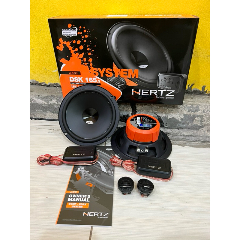 HERTZ DSK 165.3 ลำโพงแยกชิ้นขนาด 6.5นิ้ว ติดรถยนต์เสียงดีเสียงเพราะ