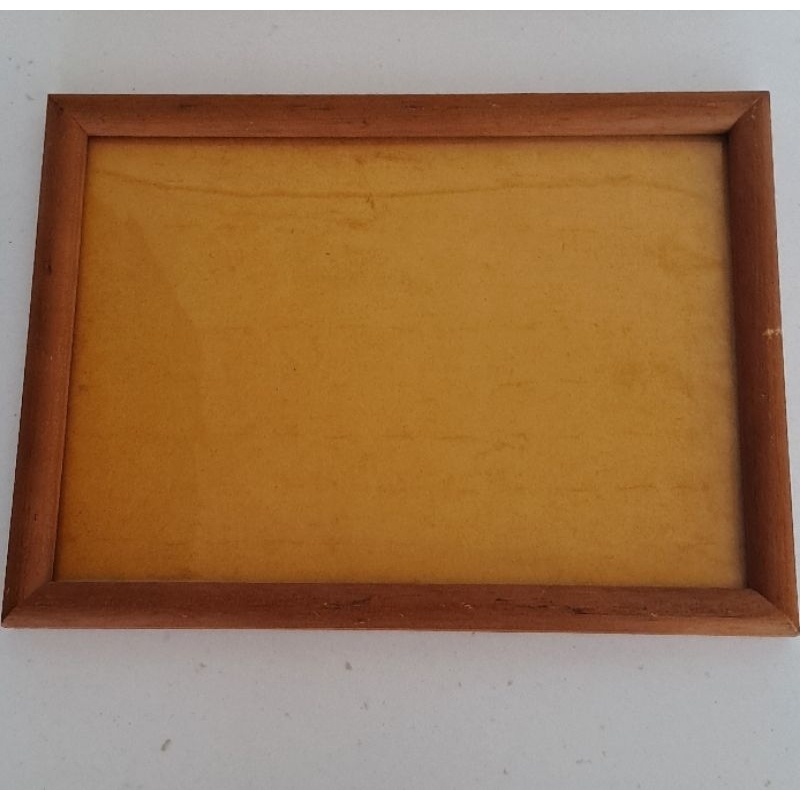 กรอบรูปไม้วินเทจ vintage/ antique wood picture frame 28x20.5 cm