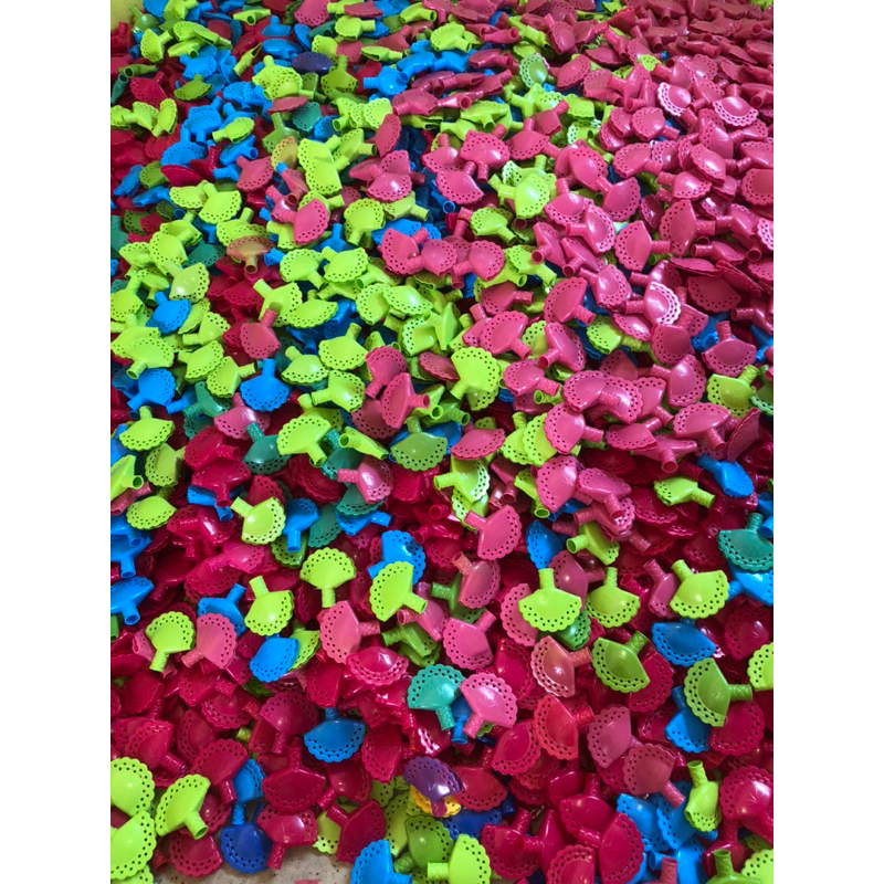 บล็อกหัวไม้กวาด 500หัว คละสี
