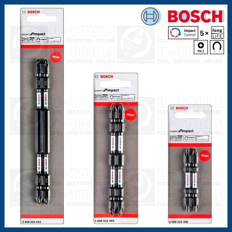 BOSCH Expert Impact ดอกไขควงปลายแฉก (PH2) แพคคู่ | ออกใบกำกับภาษีได้