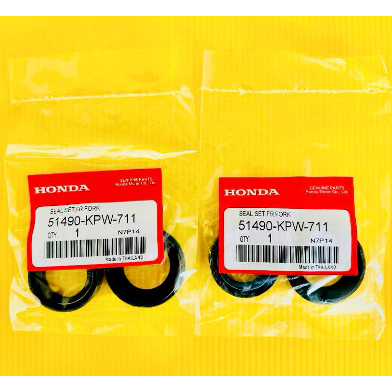 ซิลโช๊คหน้า+ซิลกันฝุ่น Nova ,Wave,belle r (2ข้าง) แท้ : HONDA : 51490-KPW-711
