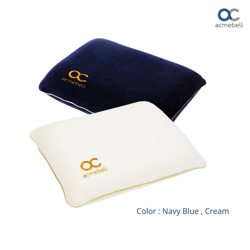 Acmebell หมอนพกพา รุ่น Travel วัสดุแมมโมรี่โฟมแท้ พกพาง่าย ขนาดกะทัดรัด นุ่มแน่นหลับสบาย เหมาะสำหรับพกพาเดินทาง