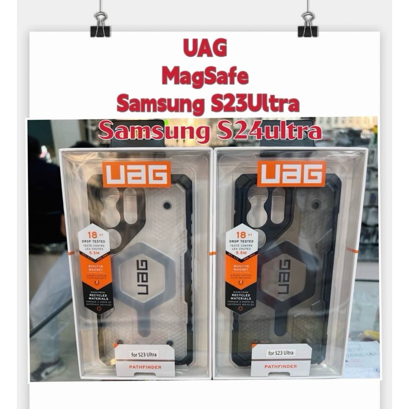 Samsung Galaxy S24 Ultra/S23 Ultra UAG กันกระแทก แม่เหล็ก เคสโทรศัพท์มือถือแบบใส