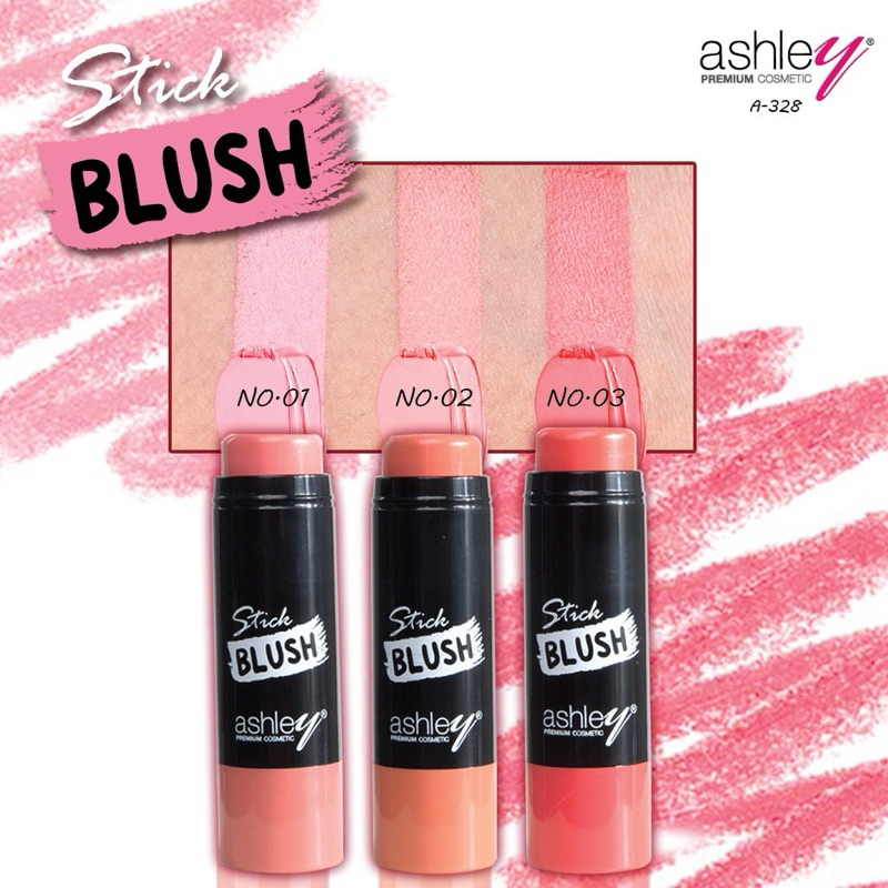 (🔥ของแท้/ส่งไว🔥) Ashley Cream Stick Blush บลัชออนเนื้อครีมแบบแท่ง A328