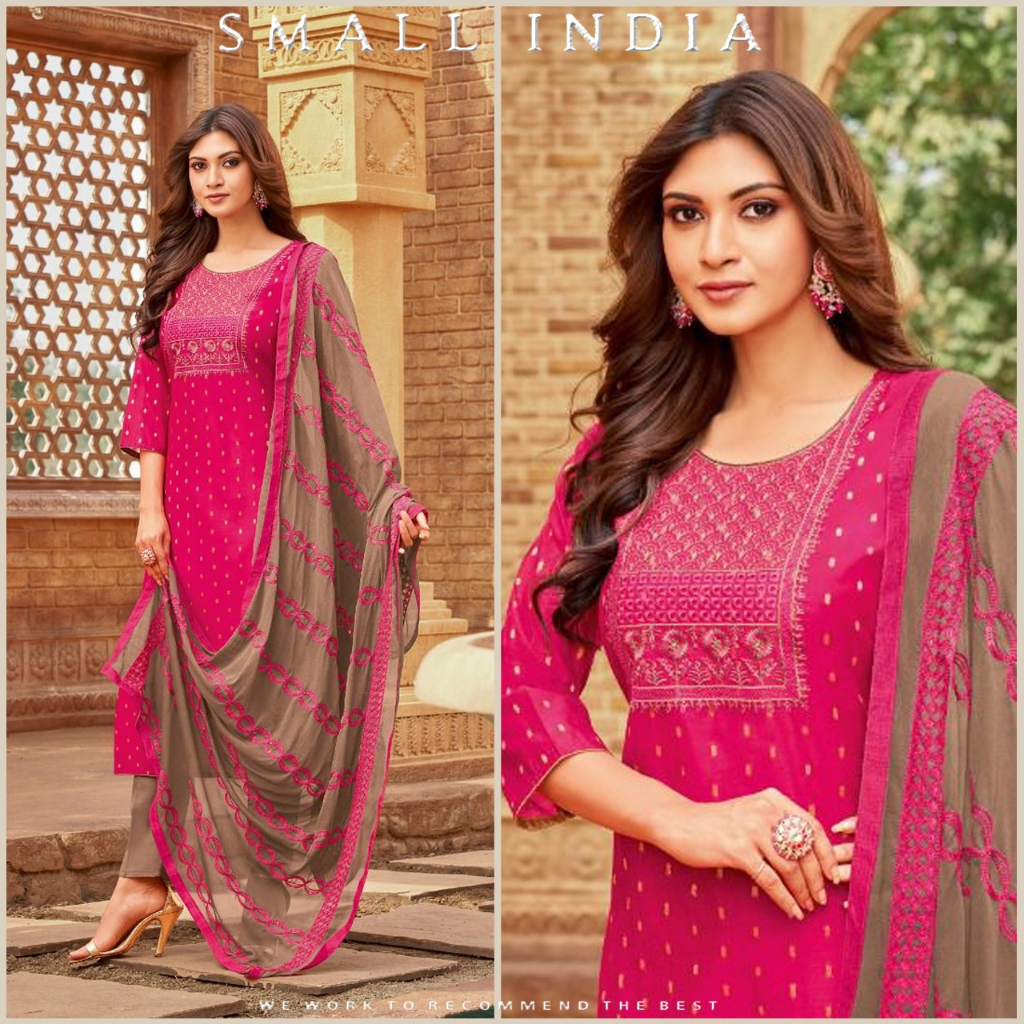 {**ส่งฟรี**} SMALL INDIA 💫❄️ Wedding Wear Pakistani Suit Set เซ็ท3ชิ้น 💫❄️ Beautiful Pakistani Suit