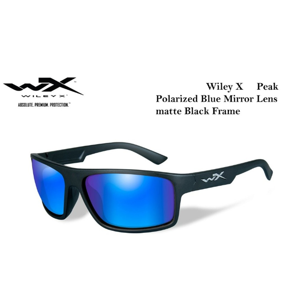 แว่นกันแดด Wiley-X Peak /Polarized Blue/Matte Black