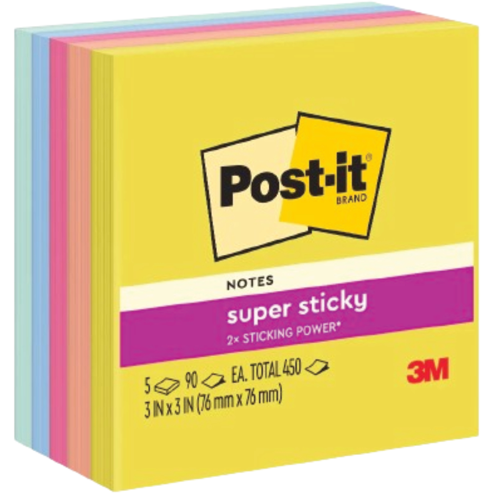 โพสต์ อิท 654 โพสต์-อิท โน้ต 3×3″ 3M Post-it ราคา ถูกที่สุด ดีลบีเคเค แกลเลอรีภาพที่ 2