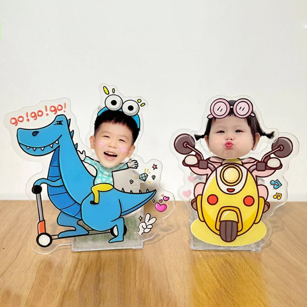 FastCar โมเดลหัวเขย่า แบบอะคริลิค DIY สําหรับตกแต่งรถยนต์ โฆษณาฐานหัวสั่นพลังงานแสงอาทิตย์  E136