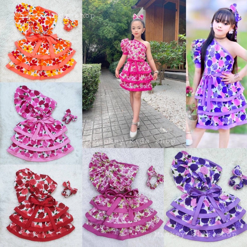 ชุดปาดไหล่ลายดอกพร้อมรับสงกรานต์พร้อมส่งหนักมากจ้า มีให้เลือกถึง 5สีปังทุกสีจ้า #สงกรานต์ #in