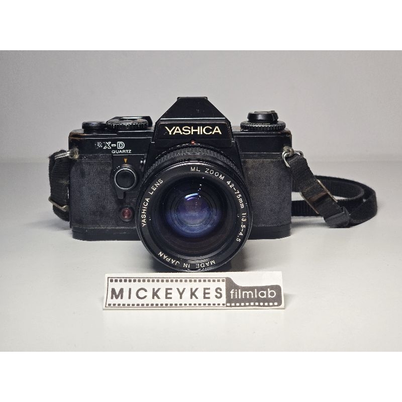 กล้องฟิล์ม Yashica FX-D พร้อมเลนส์ Yashica ML 42-75 mmสภาพเป็นอะไหล่