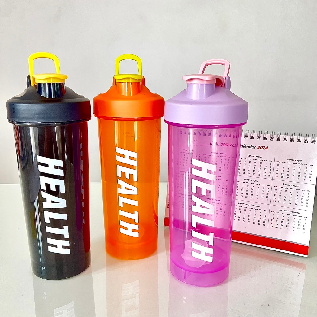 แก้วเชคโปรตีน แก้วชงเวย์ ผสมเวย์ ขนาด 800 ml สามารถใส่น้ำดื่มได้ทุกชนิด พร้อมมีลูกแก้วช่วยเขย่า