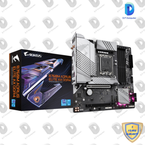 เมนบอร์ด GIGABYTE AORUS B760M ELITE AX สินค้าใหม่ รับประกัน 3 ปี