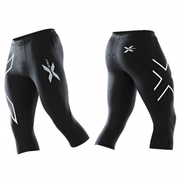 2XU กางเกงสามส่วน Men 3/4 Compression Tights - MA1942b BLK/BLK by WeRunOutlet