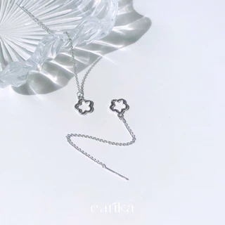 earika.earrings - silvery daisy collection รวมเครื่องประดับก้านเงินแท้ชุบทองคำขาวลายเดซี่ผิวแพ้ง่ายใส่ได้