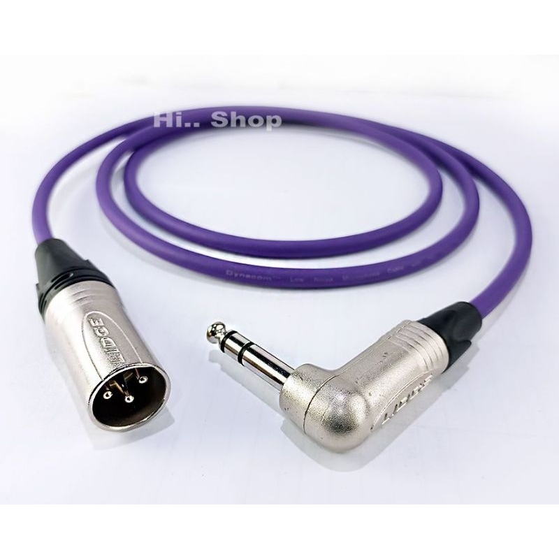 สาย TRS(งอ) - XLR(ผู้)   ใช้สาย ใช้สาย Dynacom /Lidge trs-xlr