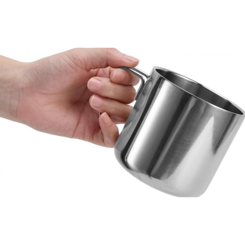 Tumbler mug stainless steel แก้วกาแฟสแตนเลสมือจับ-ขนาด 14oz