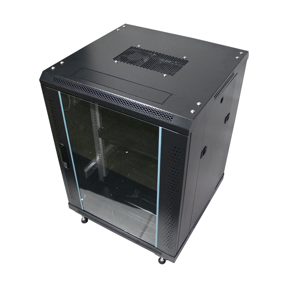 ตู้แร็ค 19"Network Rack Cabinet ลึก 60cm. หนา 5mm. (600*600*864/15U)19" 4Pcs/1 Set รัยประกัน 1 ปี