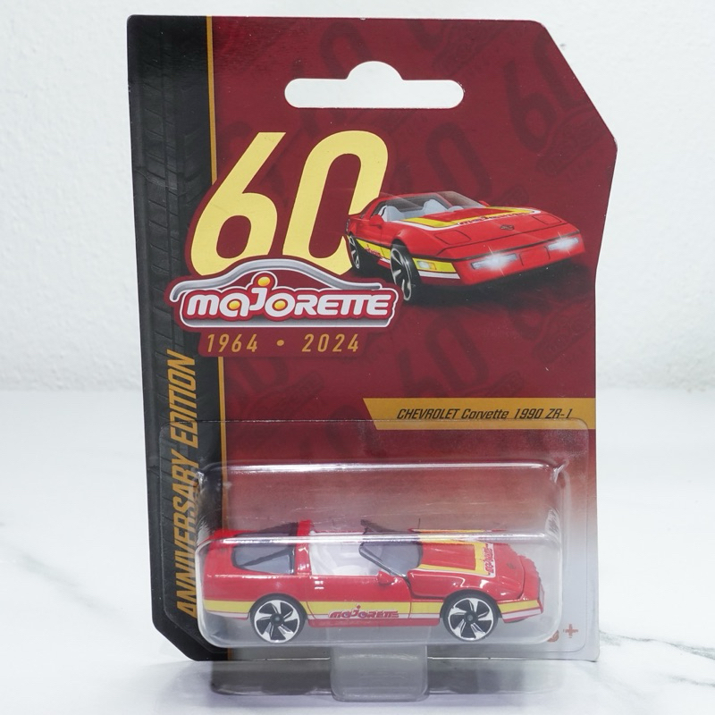 โมเดลรถเหล็ก มาจอเร็ตต์ Majorette แพ็ค Chevrolet Corvette C4 ZR1 1990 ครบรอบ 60 ปี Majorette สีแดง เ