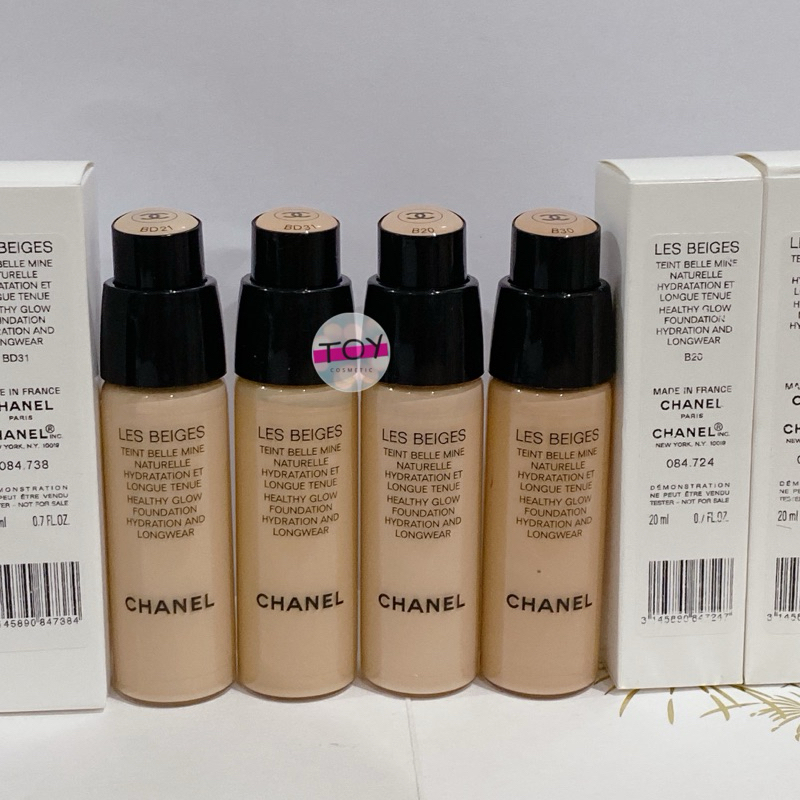 Chanel Les Beiges Healthy Glow Foundation Hydration and Longwear 20 ml (ของใหม่เทสเตอร์กล่องขาว)