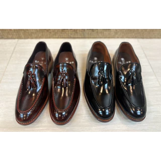 รองเท้าผู้ชายpenny F3รองเท้าเบอร์กันดี้แบบสวมหนังขัด 100%พื้นเย็บไม่ลื่นรองเท้าโลฟเฟอร์