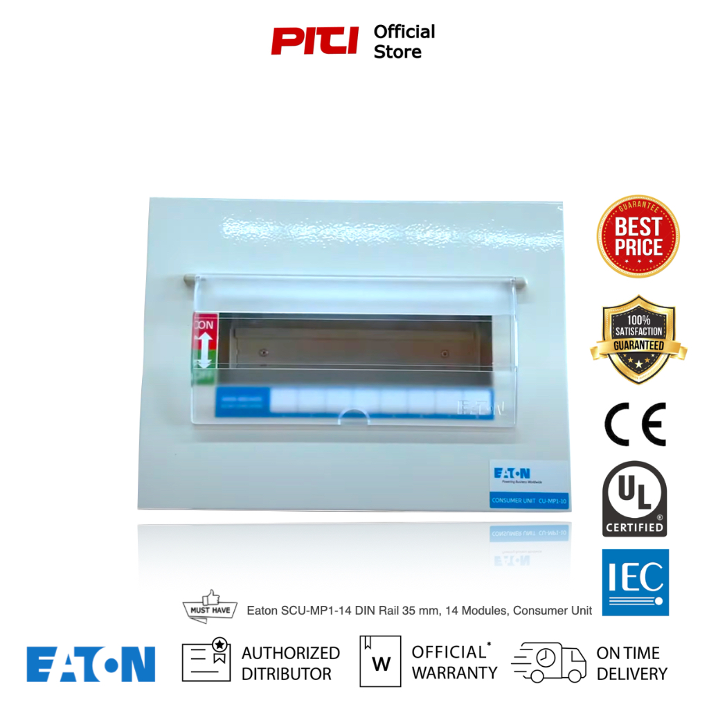 Eaton SCU-MP1-14 DIN Rail 35 mm, 14 Modules, Consumer Unit