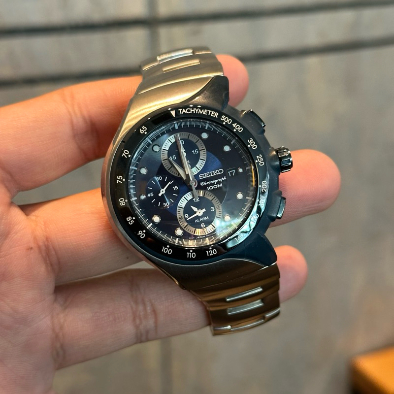 Seiko Chronograph Streamline SNAD41 นาฬิกามือสองสภาพเหมือนใหม่