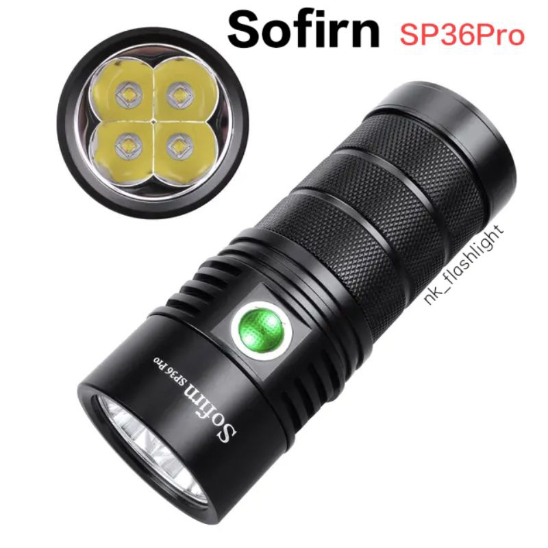 Sofirn SP36 PRO ไฟฉาย LED 8000lm 4 * SST40 USB C ชาร์จได้INR18650*3