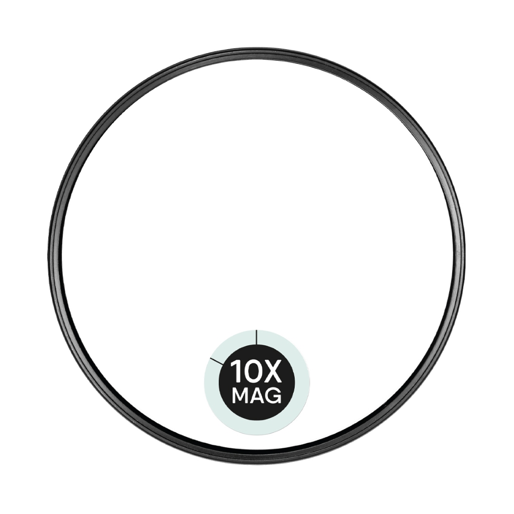 TRUYU กระจกพกพาขยาย 10 เท่า (10-2051) กระจกแต่งหน้า กระจกขยาย