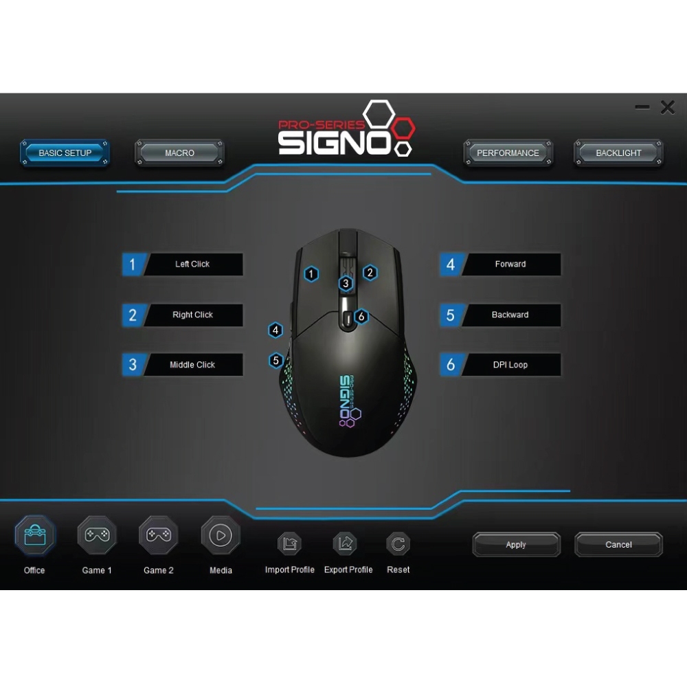 SIGNO RGB MACRO GAMING MOUSE GM-906 เมาส์