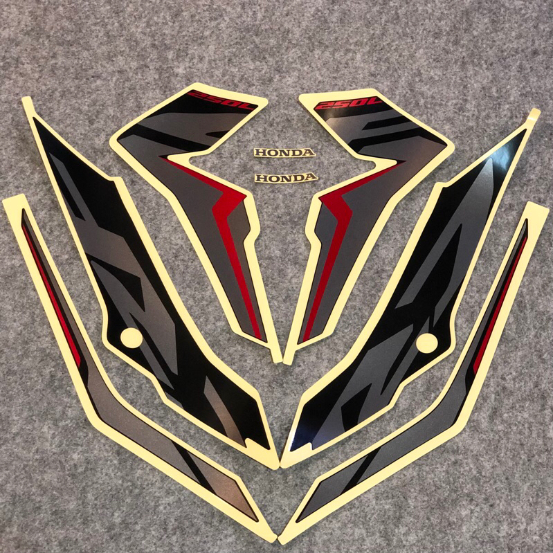 สติ๊กเกอร์ CRF250L ตรงรุ่นปี17-20 แท้เบิกศูนย์ทุกชิ้น นำไปติดรถCRF250ได้ทุกปี (ราคาต่อชุด)