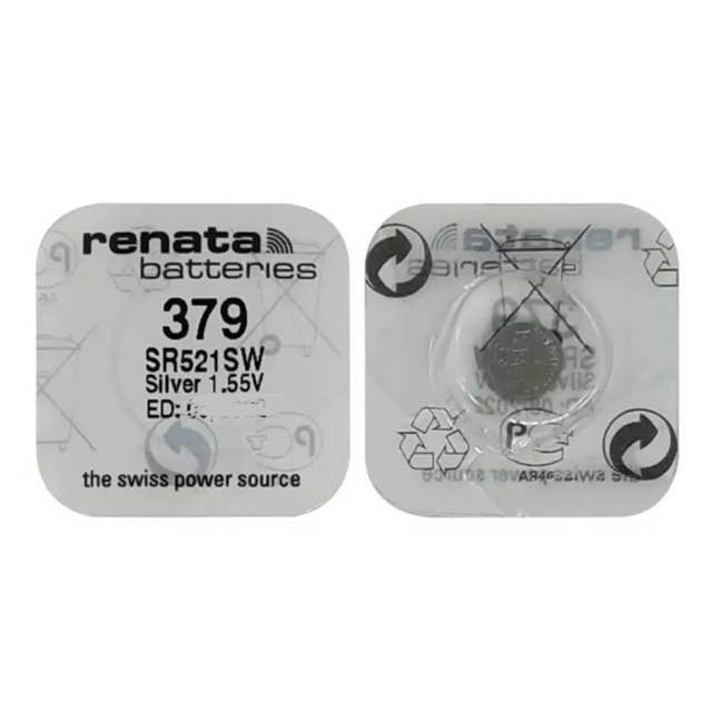 ถ่านRenata 379/SR521SW 1.55V ผลิตในswiss 1ก้อน