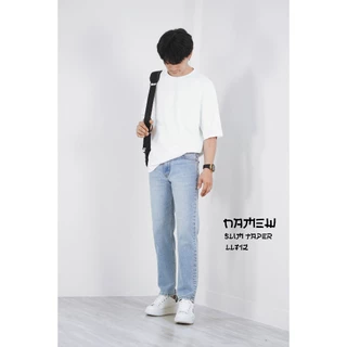 NAMEW Slim Taper Jeans กางเกงยีนส์ทรงสลิมพอดีข้อเท้า